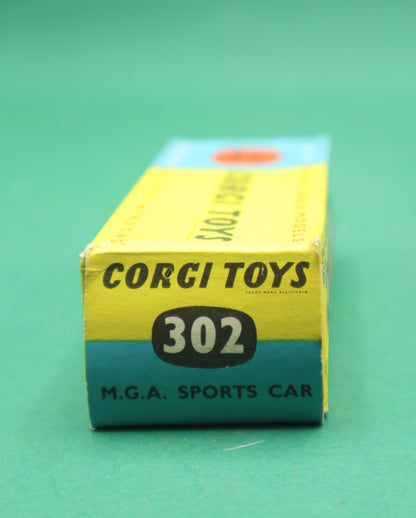 CORGI TOYS- 302- M.G.A SPORTS CAR - SCATOLA ORIGINALE Green 1/43