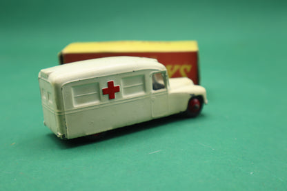 DINKY TOYS - 253 - DAIMLER AMBULANCE - CREMA/ROSSO SCATOLA ORIGINALE 1/43