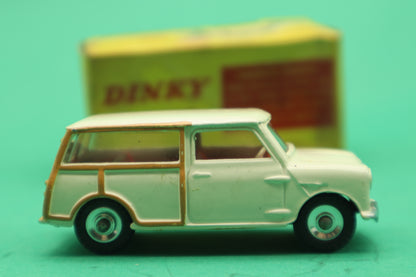 DINKY TOYS - 197- MORRIS MINI TRAVELLER- CREMA -MECCANO ENGLAND- SCATOLA ORIGINALE 1/43