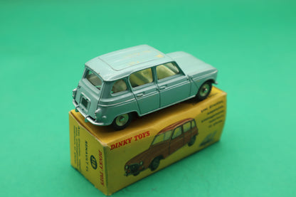 DINKY TOYS -518- RENAULT 4L- GRIGIO BLU -MECCANO FRANCE- SCATOLA ORIGINALE 1/43