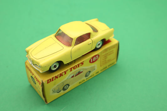 DINKY TOYS - 185- ALFA ROMEO 1900 COUPE ''SUPER SPRINT'' GIALLO- SCATOLA ORIGINALE 1/43