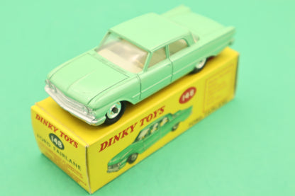 DINKY TOYS - 148- FORD FAIRLANE- VERDE ACQUA SCATOLA ORIGINALE 1/43 circa 1960's