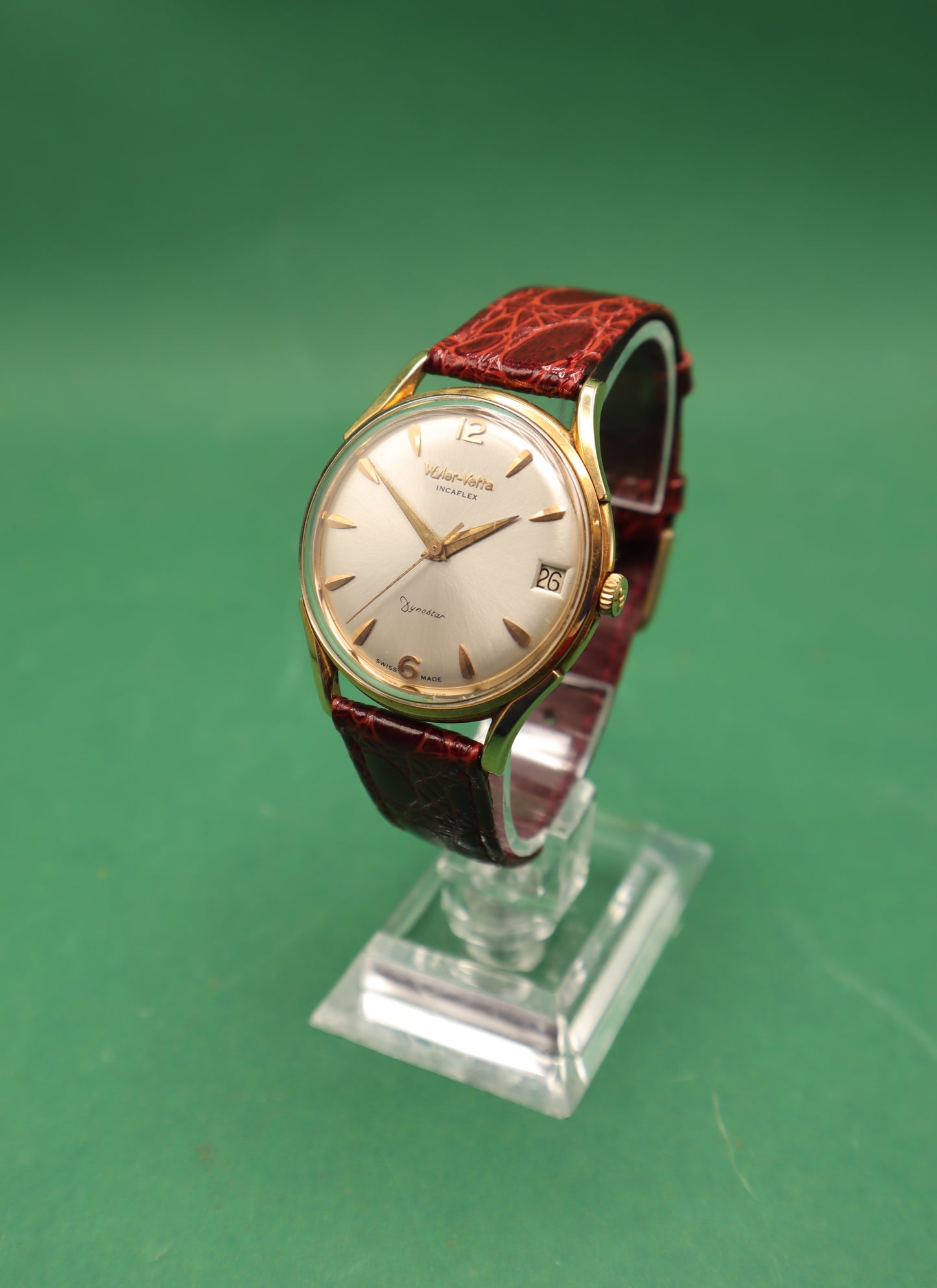 Wyler Vetta Incaflex Dynostar 8171 Oro 18k 750 ANNI ’60s Automatico