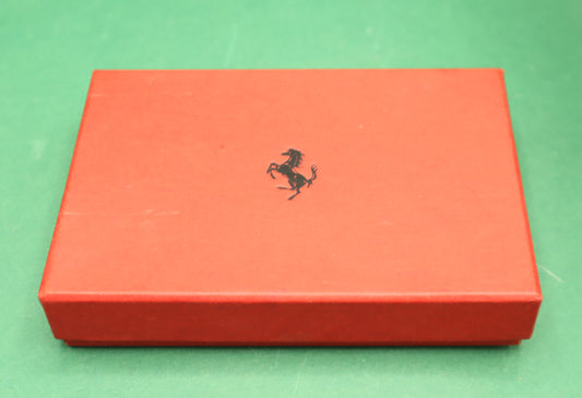 Ferrari Modiano Vintage Doppio Mazzo di carte con scatola Ferrari personalizzata RARO