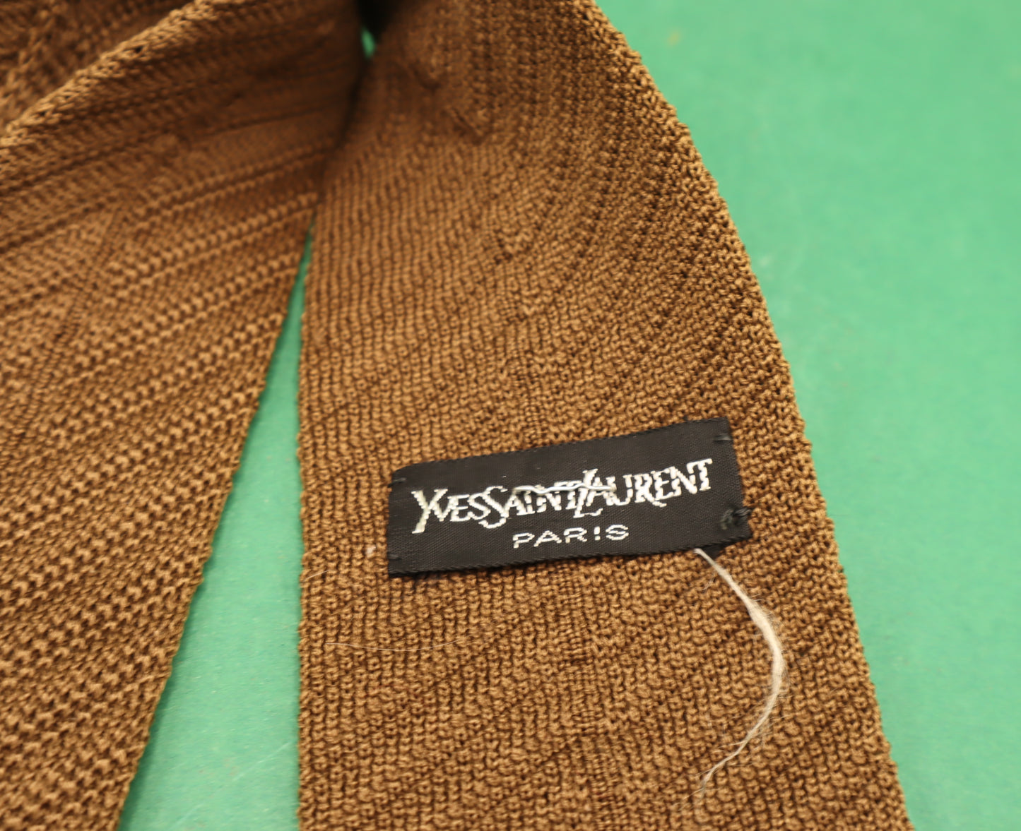 Vintage Cravatta Tie Yves Saint Laurent 100% Cotone Made in Italy