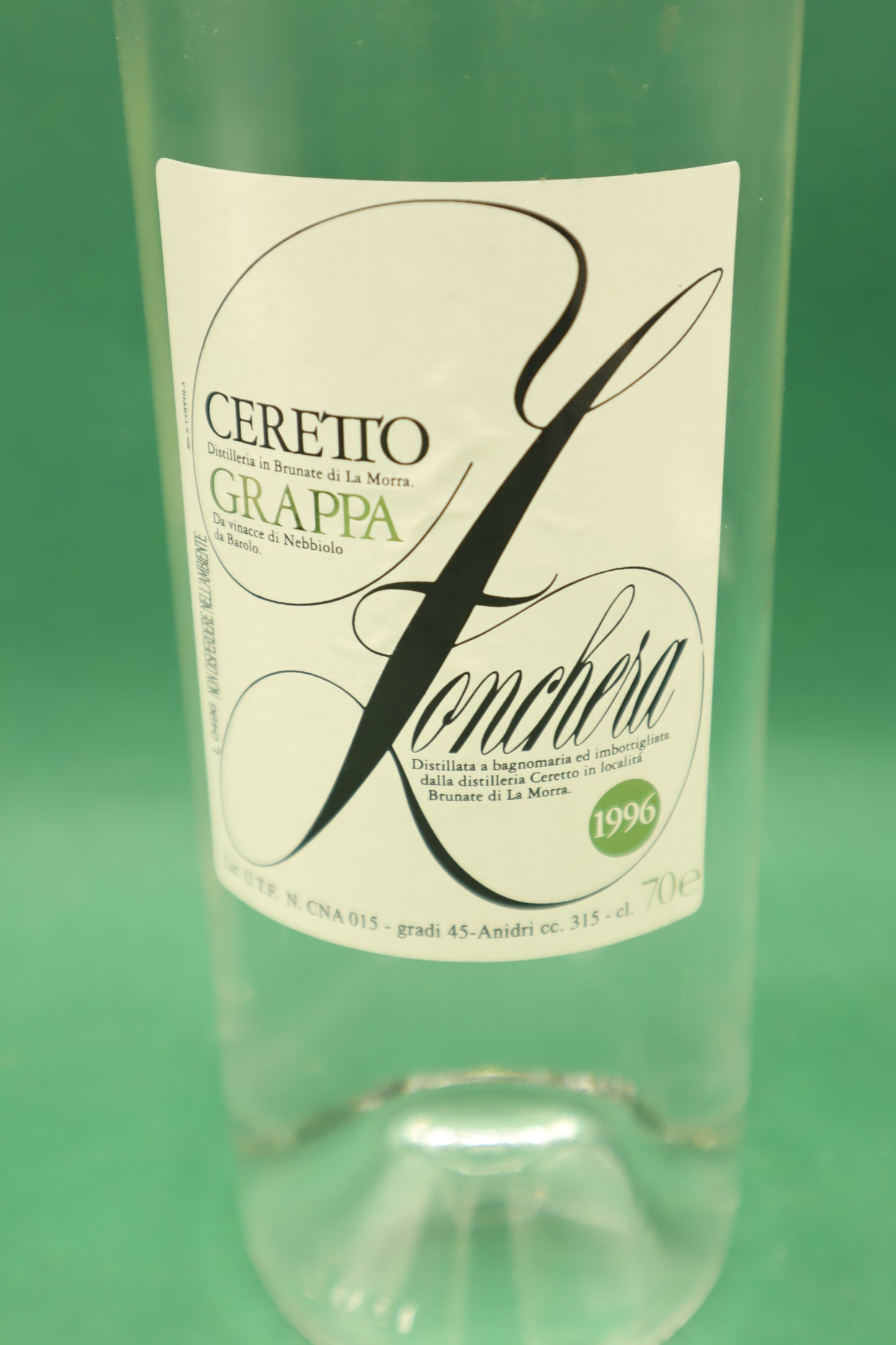Grappa 1996 - Ceretto - Zonchera, Piemonte - 0,75 lt