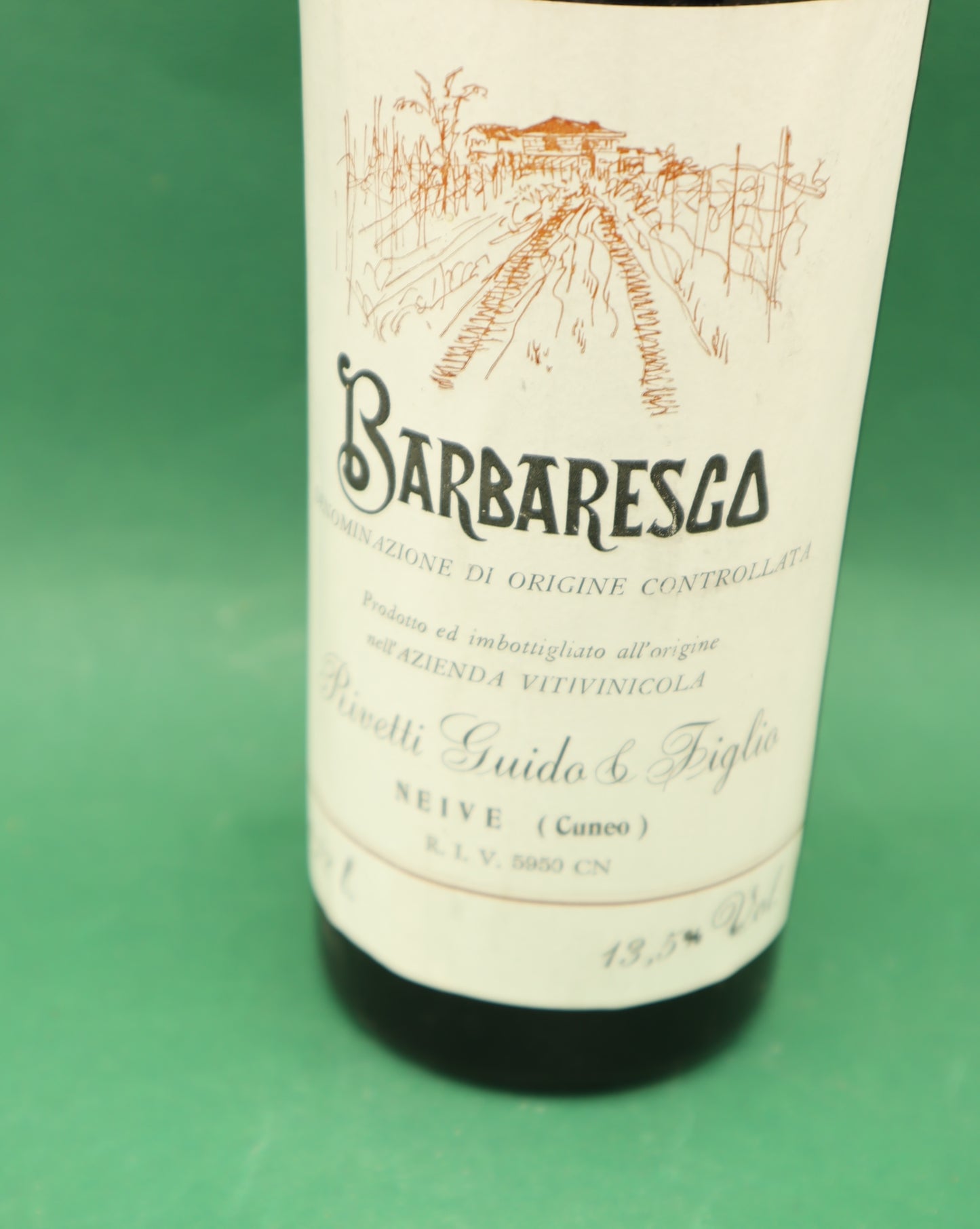 Barbaresco Guido Rivetti 1979 Langhe Piemonte 0.75L