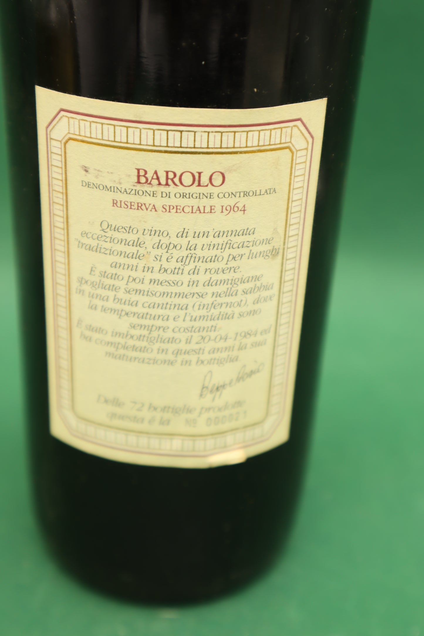 Barbaresco 1990 Riserva - Cantina Dosio - Barolo, Langhe, Piemonte - 0,75 lt