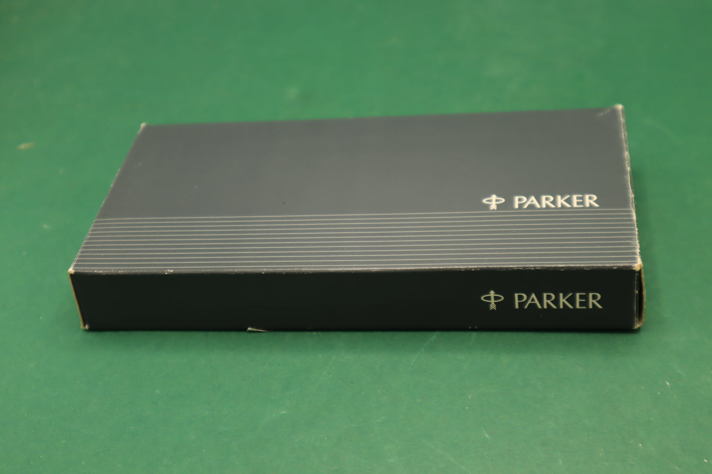 Vintage Parker set Penna Biro e Stilografico Argento con Scatole originale