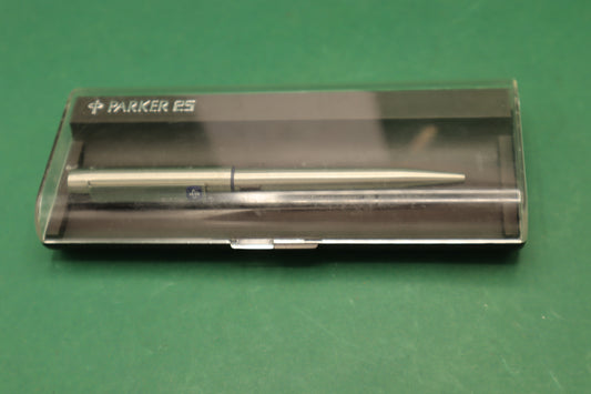 Vintage Parker 25 Penna Biro Argento con Scatola originale