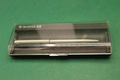 Vintage Parker 25 Penna Biro Argento con Scatola originale