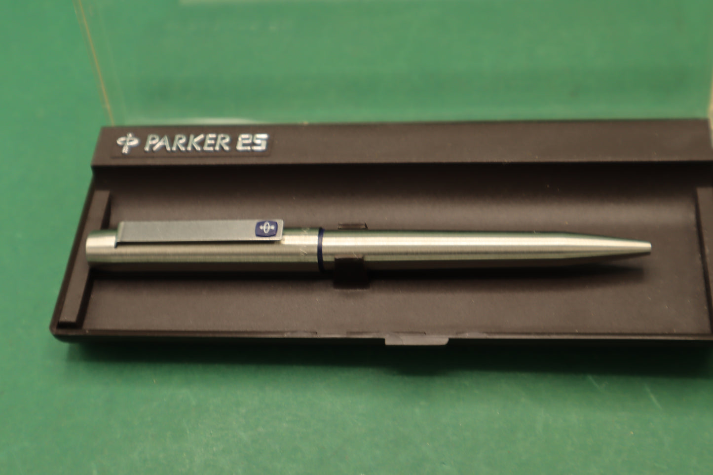 Vintage Parker 25 Penna Biro Argento con Scatola originale