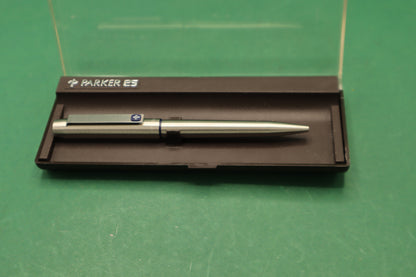 Vintage Parker 25 Penna Biro Argento con Scatola originale