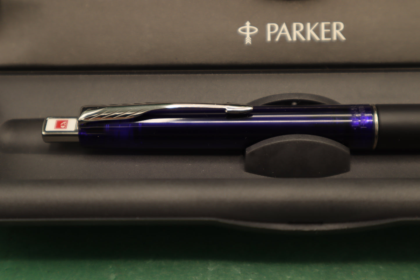 Vintage Parker Penna Biro colore blu e nero con Scatola originale