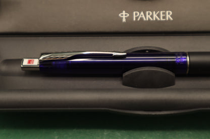 Vintage Parker Penna Biro colore blu e nero con Scatola originale