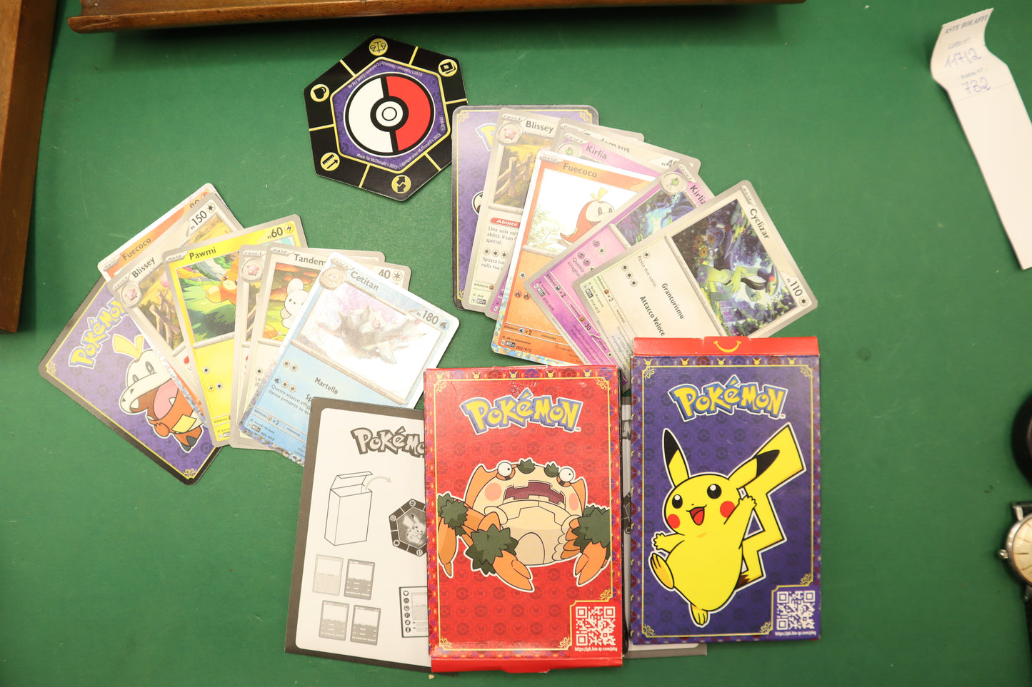 Lotto 2 Box Pokémon McDonald’s 2023 con Carte – Set Happy Meal Italia – Lotto Completo