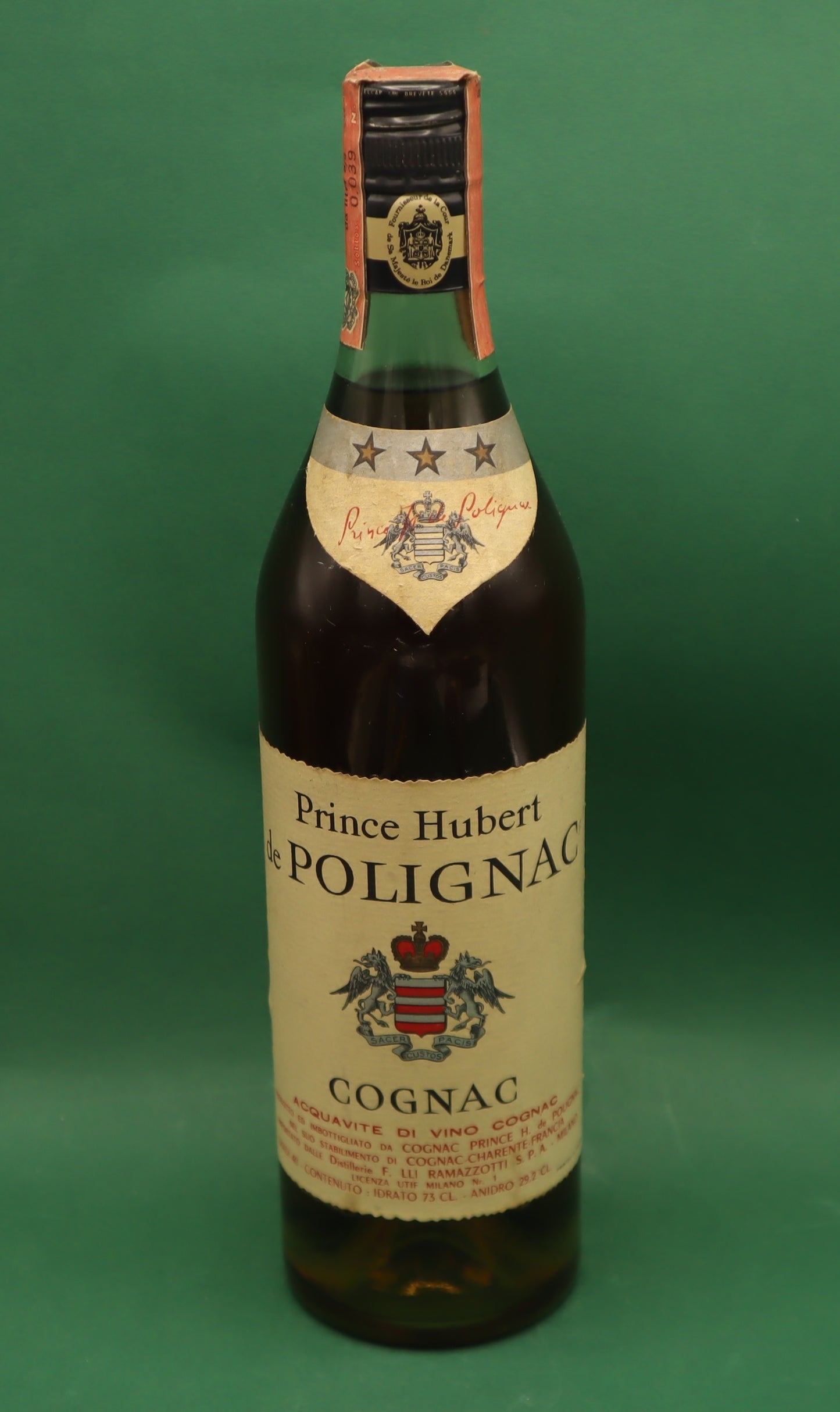 Vintage Rare Cognac Prince Hubert De Polignac 73 Cl 40% Vol Da collezione RARO