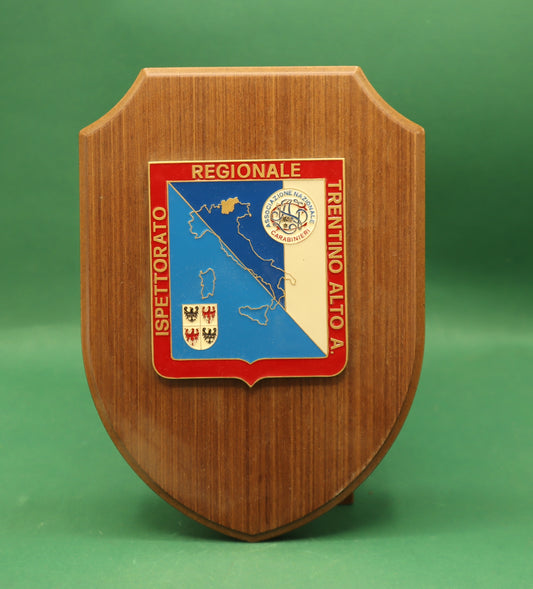 Vintage Crest Ispettorato Regionale Trentino Alto A Carabinieri Prodotto Italiano originale