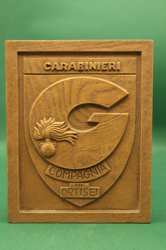 Vintage Crest Carabinieri Campagnia Ortisei Carabinieri militari Prodotto Italiano originale