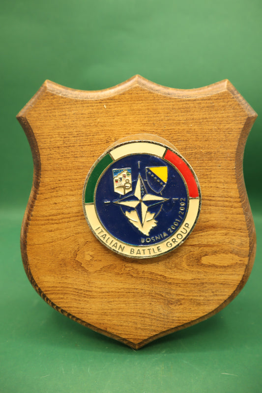 Vintage Crest Italian battle group Bosnia 2001-2002 Prodotto Italiano originale