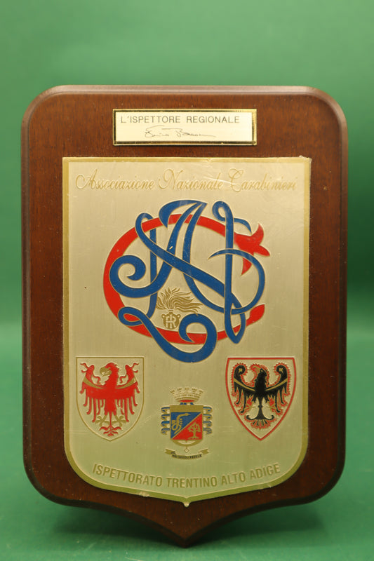 Vintage Crest L'spettatore Trentino Alto Adige Scuola agenti polizia di stato Bolzano Prodotto Italiano originale