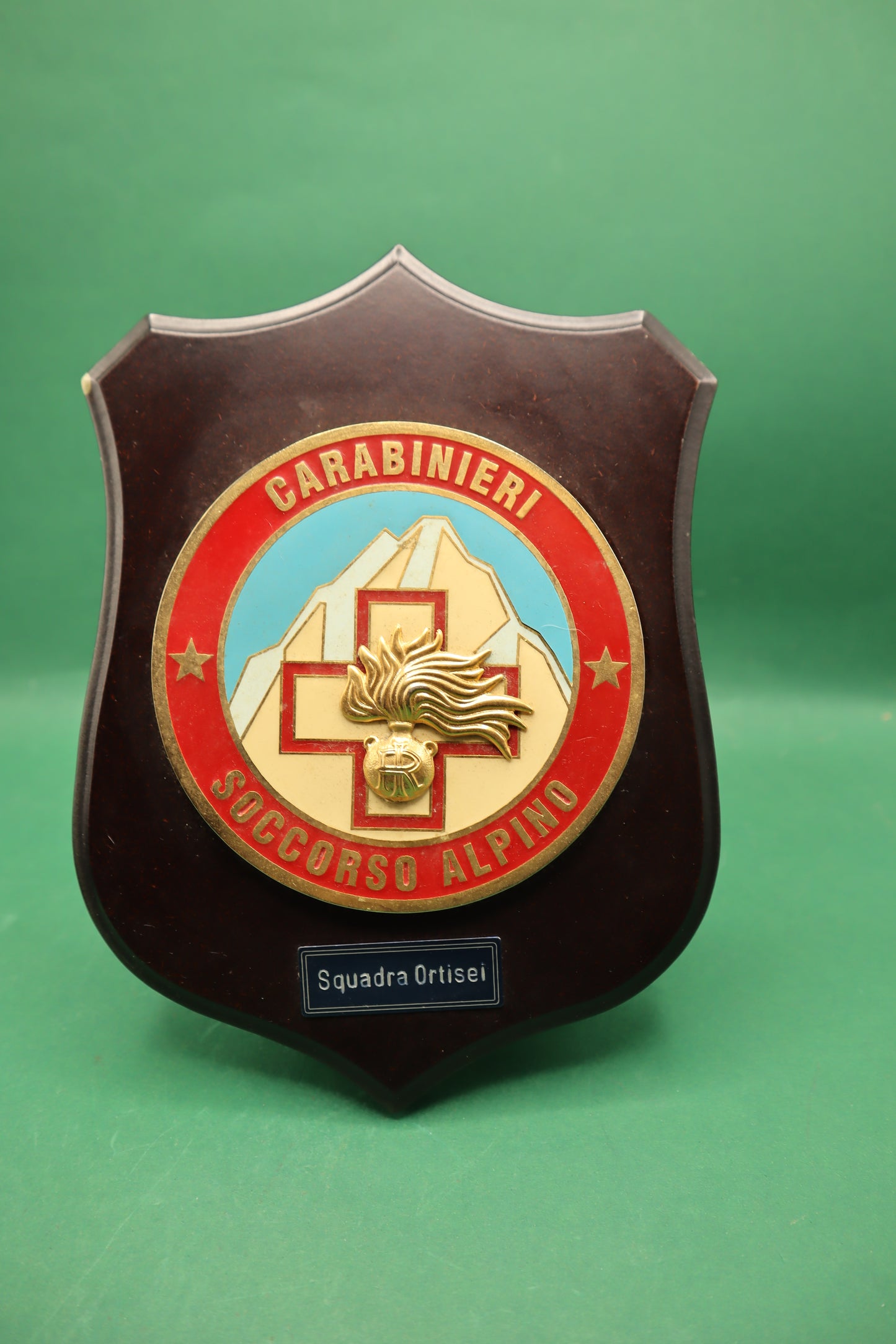 Vintage Crest Carabinieri Soccorso Alpino Scuadra Ortisei Prodotto Italiano originale