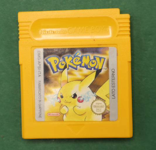 Nintendo Game Boy – Pokémon Versione Gialla (ITA) – Cartuccia Testata