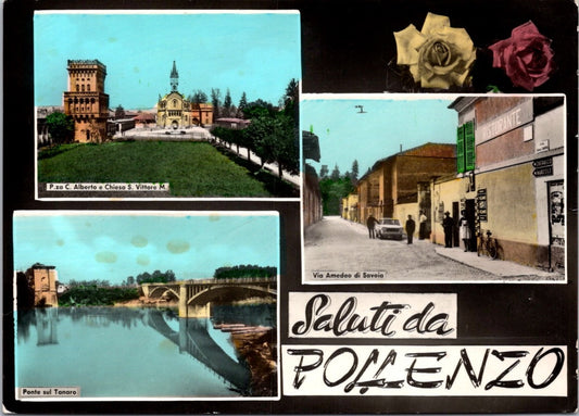 Cartolina Pollenzo provincia di Cuneo – Castello Reale Vintage Postcard Italy