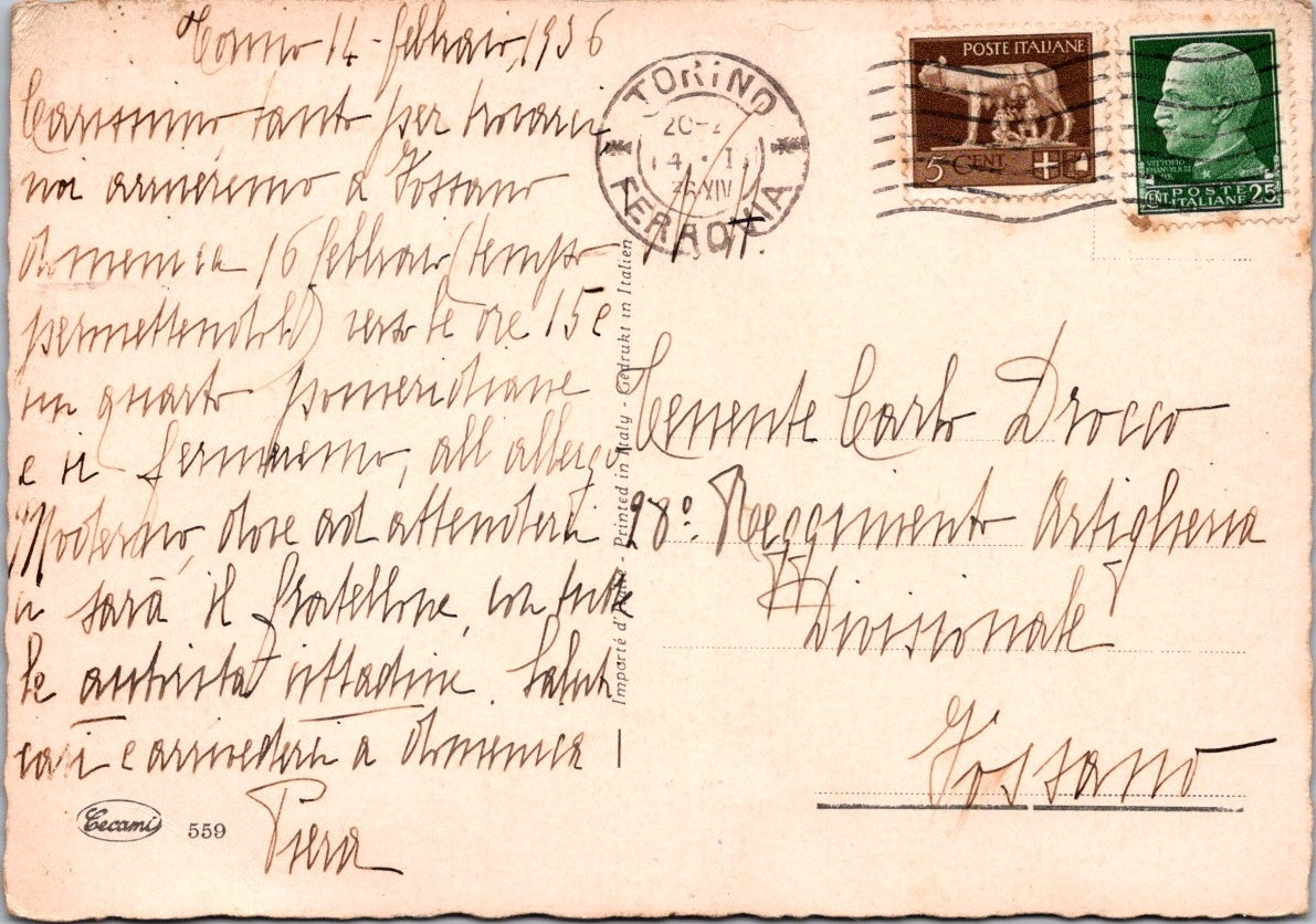 Cartolina Levico Terme provincia di Trento – Lago di Levico Vintage Postcard Italy