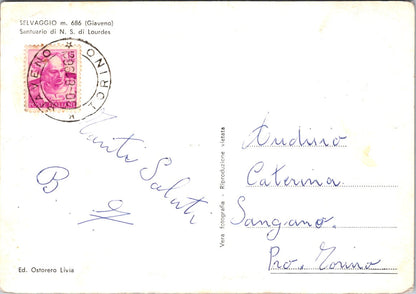 Cartolina Punta dell’Aquila – Saluti dal Selvaggio Vintage Postcard Italy