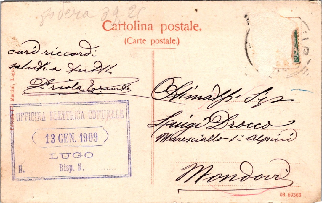 Cartolina Lugo provincia di Ravenna – Rocca Vintage Postcard Italy