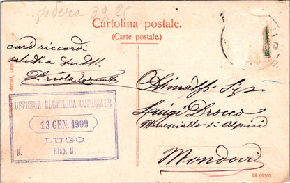 Cartolina Lugo provincia di Ravenna – Rocca Vintage Postcard Italy