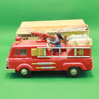 Camion dei pompieri in latta Chemical Fire Engine con scatola, 24 × 10 cm – vista 2