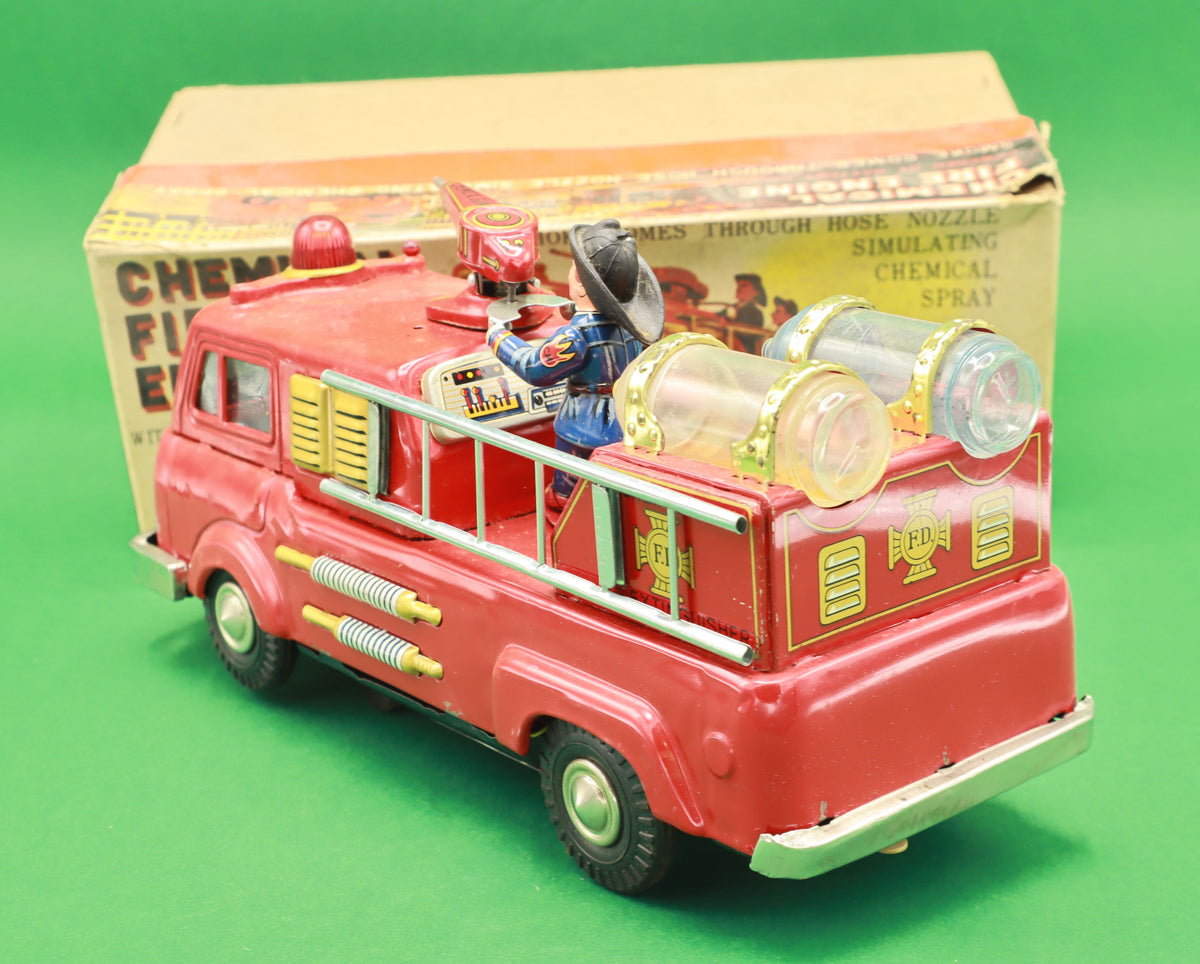Camion dei pompieri in latta Chemical Fire Engine con scatola, 24 × 10 cm – vista 3