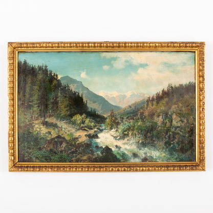 Ambrogio Preda Dipinto Svizzera Valli Swiss Switerland Painting Swiss XIX