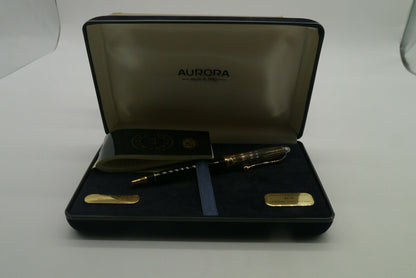 Aurora 88 penna a sfera Ballpoint Douè Argento 925 e Oro