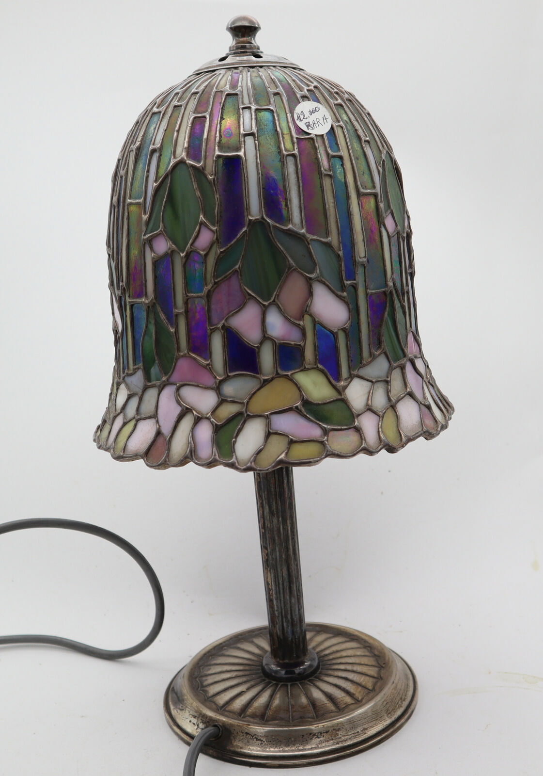 Lampada  Vavassori Parlume Tesere Vetro Tiffany Argento 925