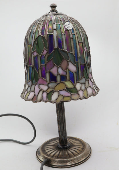 Lampada  Vavassori Parlume Tesere Vetro Tiffany Argento 925