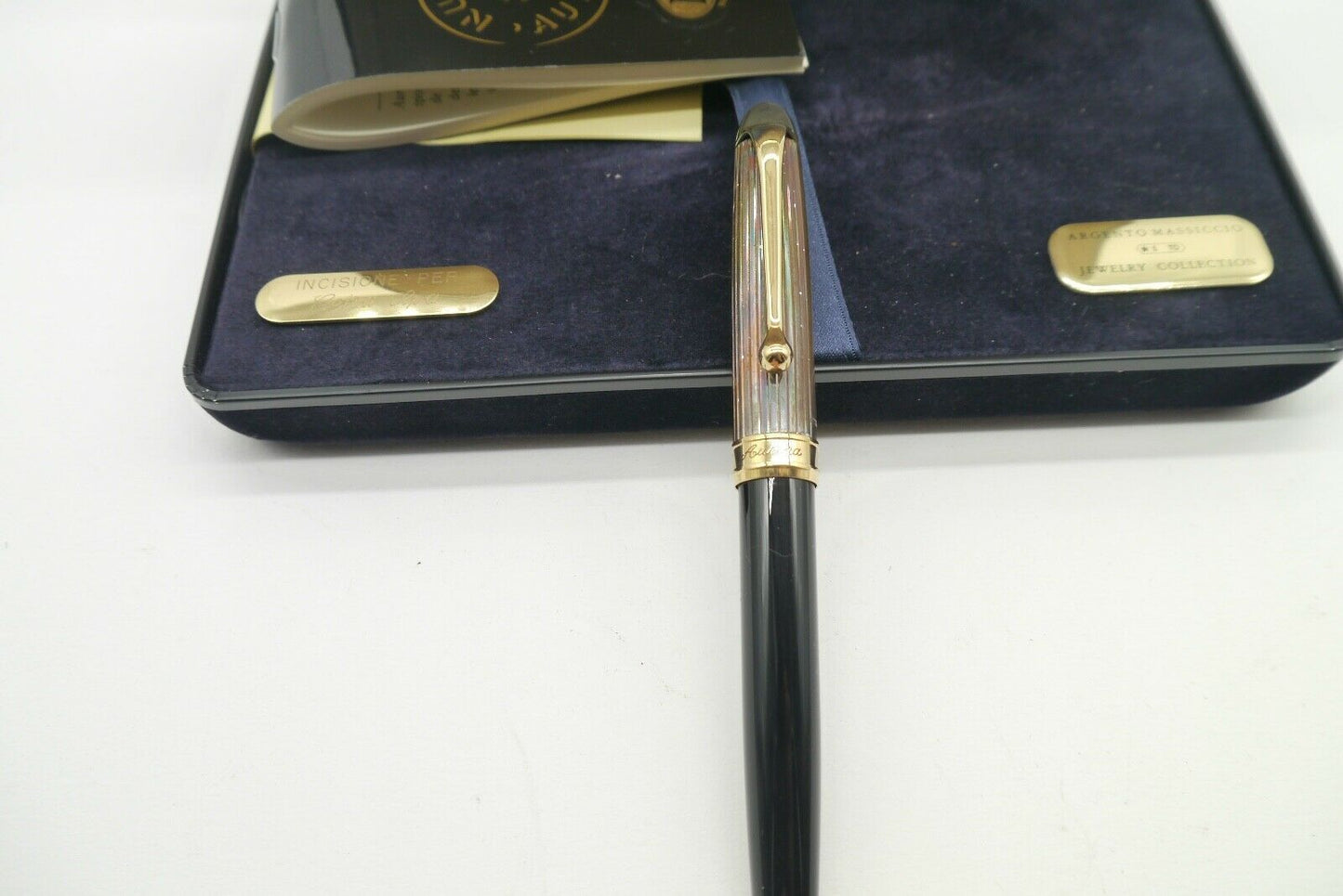 Aurora 88 penna a sfera Ballpoint Douè Argento 925 e Oro