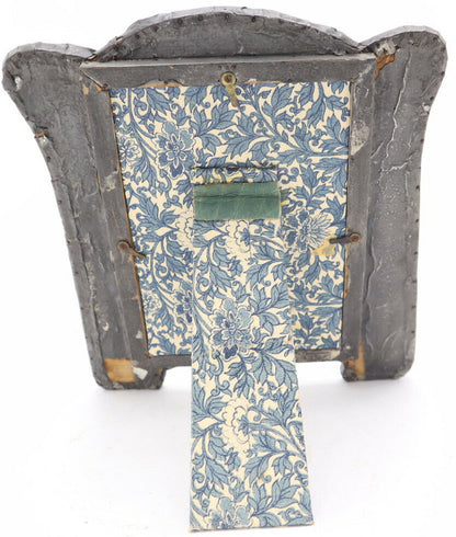 Photoframe Portafoto Liberty XIX Century with flower design Pewter Photo Frame
