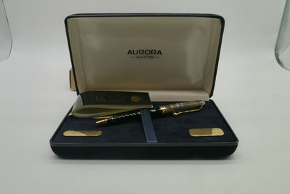 Aurora 88 penna a sfera Ballpoint Douè Argento 925 e Oro