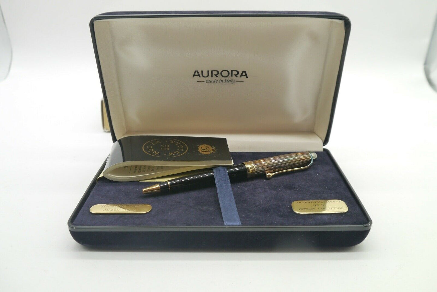 Aurora 88 penna a sfera Ballpoint Douè Argento 925 e Oro