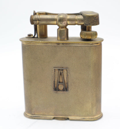 DUNHILL Table lighter, patent 143752, England 1485418. Silver Plate