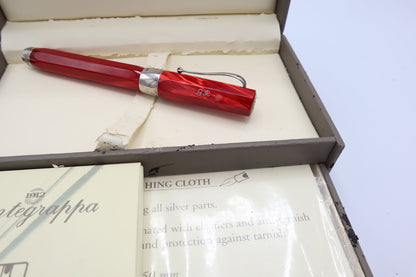 Fountain Pen MONTEGRAPPA SYMPHONY ruby red celluloid nib F