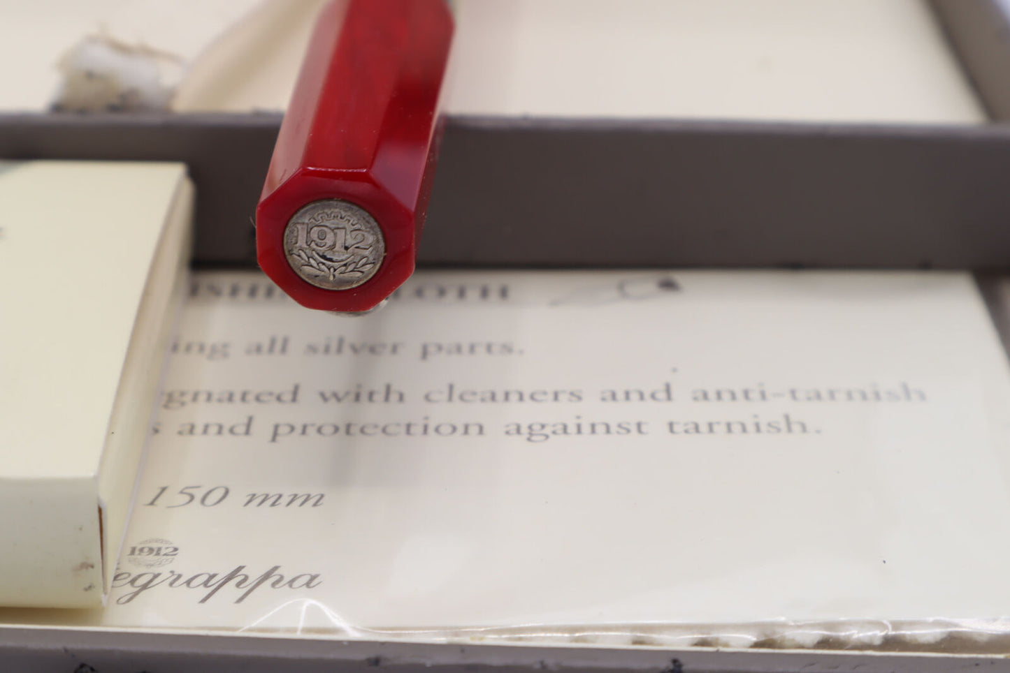 Fountain Pen MONTEGRAPPA SYMPHONY ruby red celluloid nib F