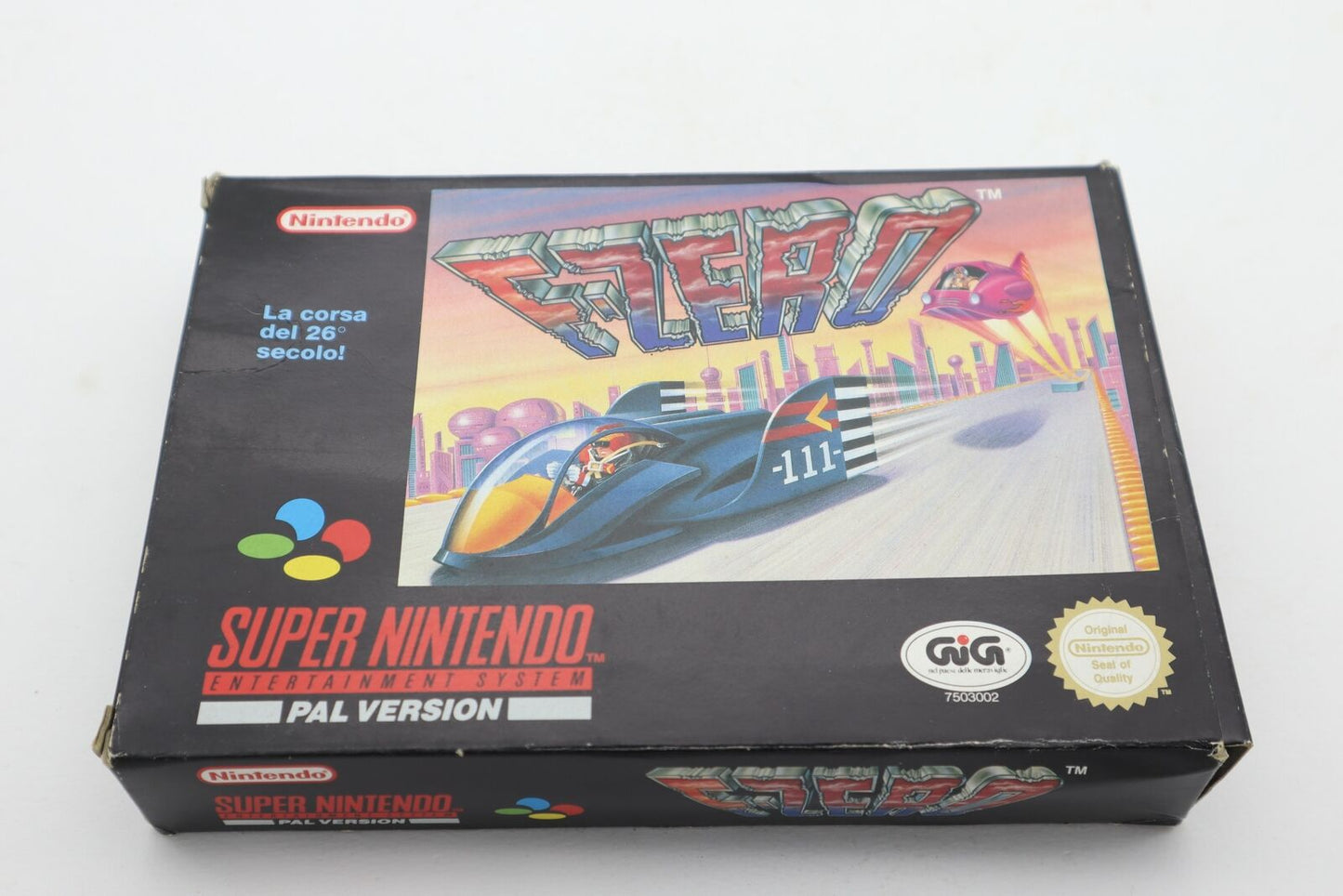 F-zero CIB -  Nintendo Super Nintendo SNES GIG GAME-EUR PAL CIB
