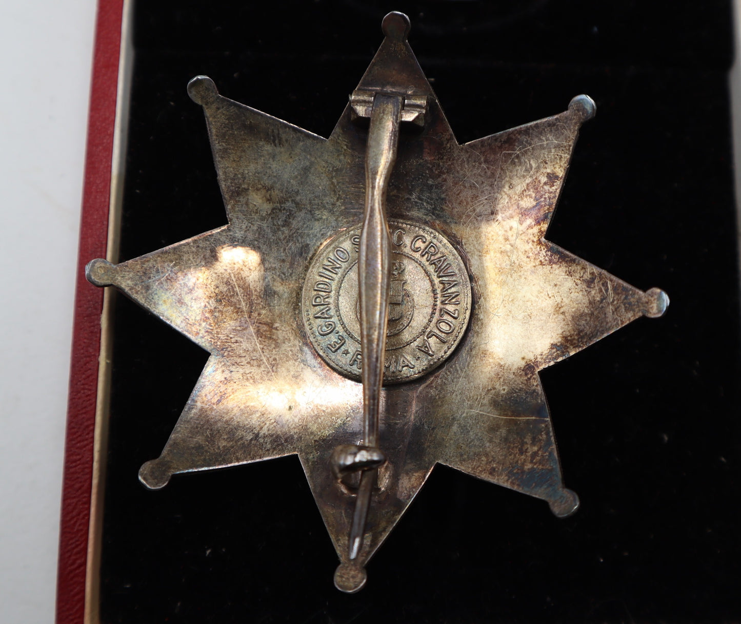 Ordine dell Corona D'Italia Vittorio Emanuele III 1900-1943 Spilla + Croce Ordine con scatola