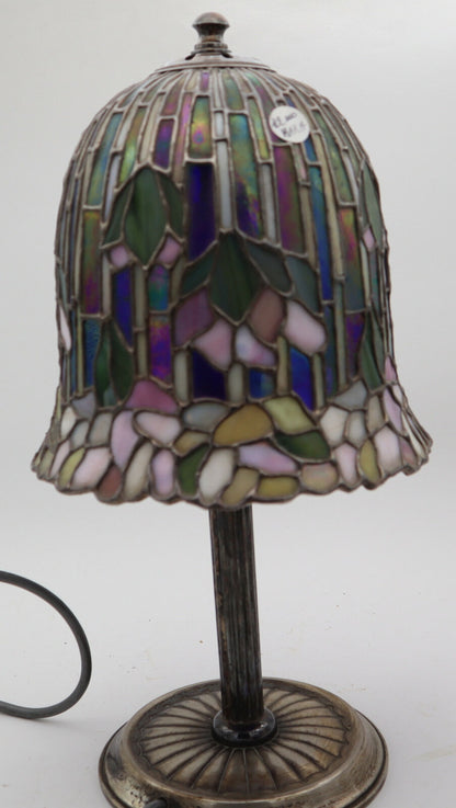 Lampada  Vavassori Parlume Tesere Vetro Tiffany Argento 925