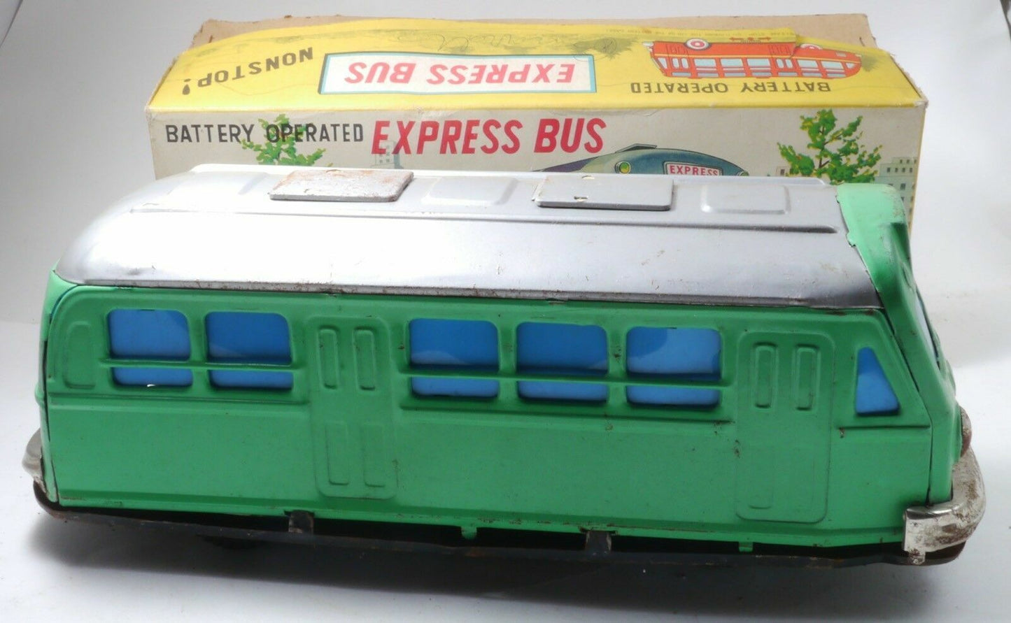Vintage Original MODERN TOYS Nomura Battery Operated Express NON-STOP Bus w/Box