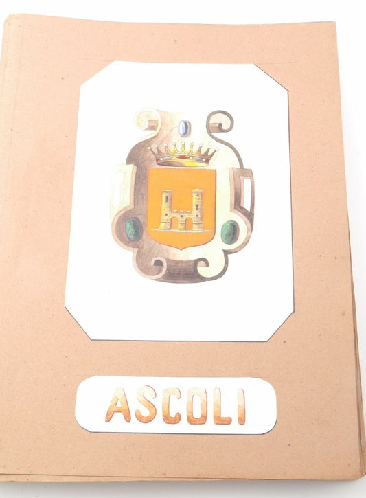 Acquarello XIX Emblema 800 Ascoli Piceno Ascoli Marche Watercolour Inc. Cioffi